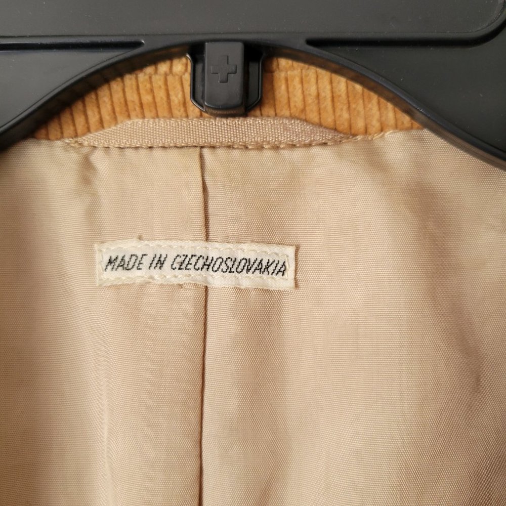 Vintage Charles Klein Blazer Tan Corduroy Men's Jacket (Measurements in Details) - Picture 5 of 12